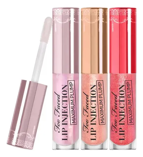 Set Too Faced Lip Injection Plump Pretty Kisses 3 Gloss Mini