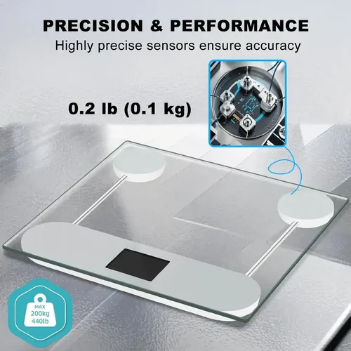 Báscula Digital Que Habla Lenporl 200 Kg Con Pantalla Lcd