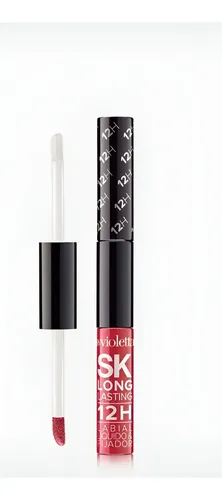 Labial Líquido Con Fijador 12 Horas Mate Silk Kiss Violetta Color Timidez Atractiva
