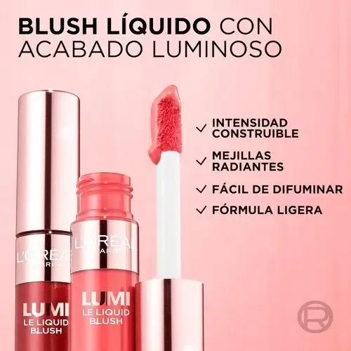 Rubor Líquido L’oréal Paris Lumi Liquid Gold Pink