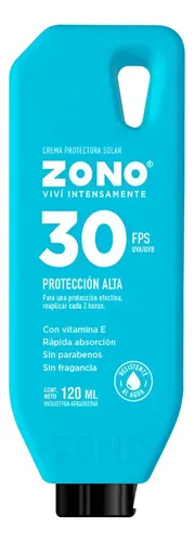 Protector Solar Zono 30fps Vit. E Proteccion Alta 120ml