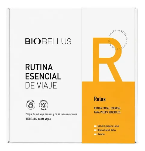 Kit Skincare Biobellus Rutina Esencial De Viaje Relax