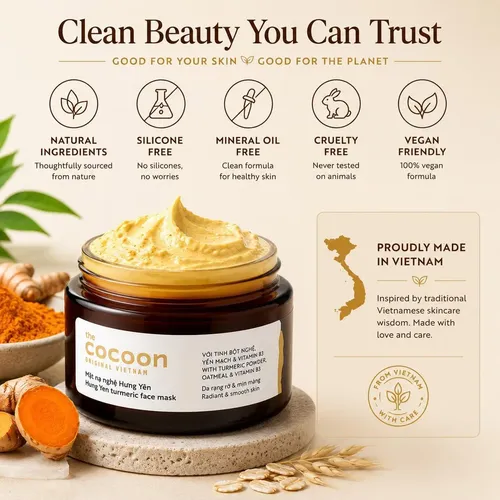 Mascarilla Vietnamita De Cúrcuma Cocoonoriginal 30 Ml