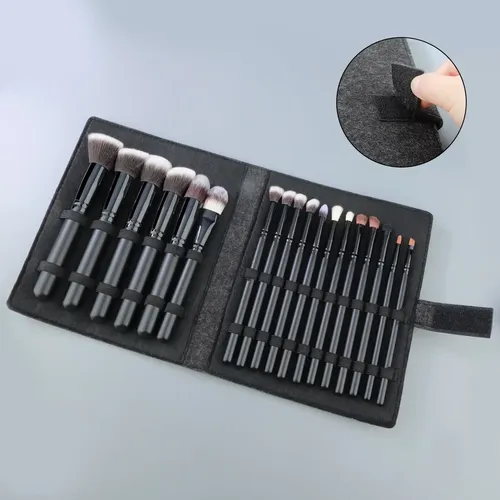 Set 18 Brochas De Maquillaje Con Estuche Maange