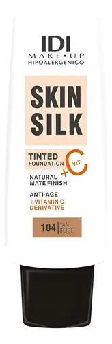 Idi Make Up Base Maquillaje Vit C Skin Silk 104 Tan Beige