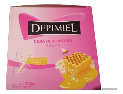 Cera Depilatoria Depimiel Miel En Lata 200g Con Espátula