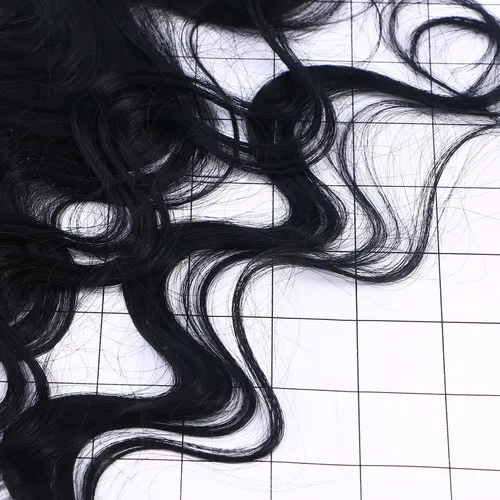 Extensiones De Cabello Humano Negro Sin Caída, Ligeras