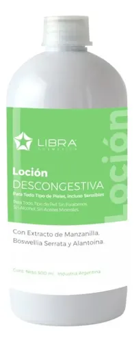 Loción Descongestiva Facial Todo Tipo Piel 500ml Libra X 2 U