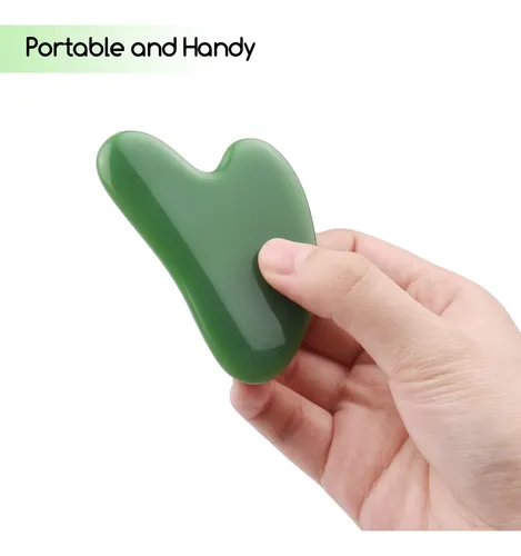 Herramientas Faciales Gua Sha De Jade Natural Herramienta De