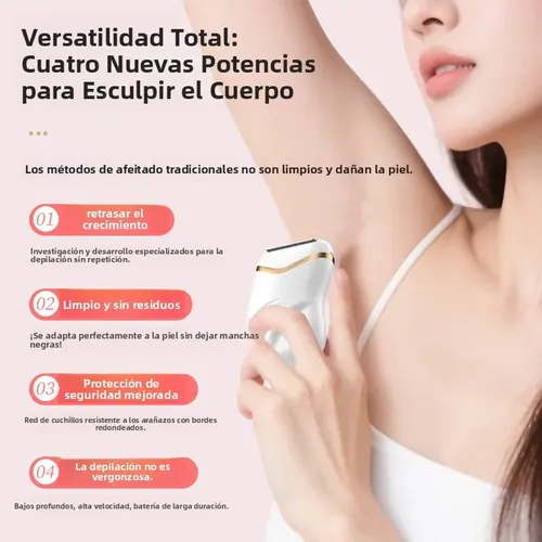 Depiladora Eléctrica Para Vello Axilar Pélvico Y Corporal
