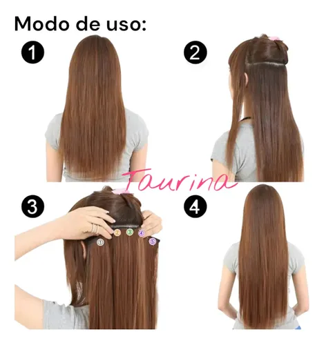 Extensiones Con Clip Cortina De Cabello Orgánica Taurina 666 Color 12