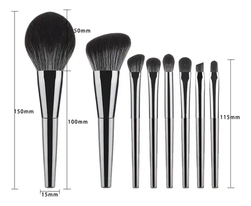 8 Brochas De Maquillaje, Brocha De Belleza Portátil, Cdss