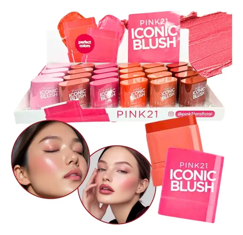 Rubor en Barra Brillante Pink 21 Iconic Blush Stick