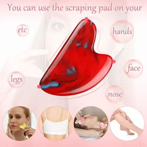 Herramientas Faciales Gua Sha Sherr, 16 Unidades, Para Masaj