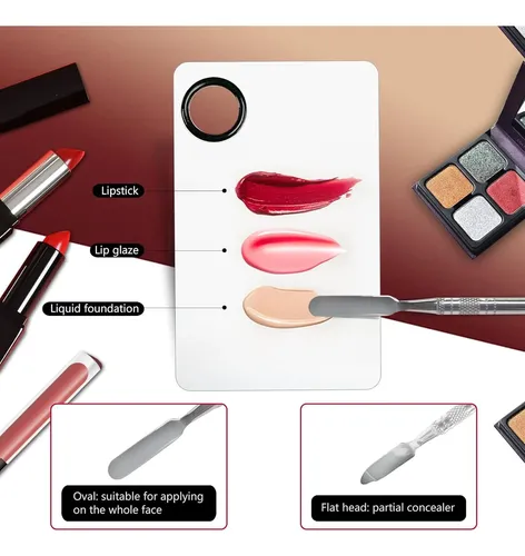 Paleta De Maquillaje De Acero Inoxidable Banugo 2 Piezas