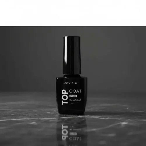 Esmalte Semi Permanente Top Coat Profesional 15ml City Girl Transparente