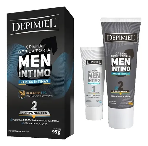 Crema Depilatoria Hombre Partes Intimas 1+2 X 95 Gr Depimiel