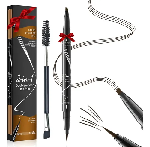 Lápiz De Cejas Impermeable Microblading 2 En 1 Mágico