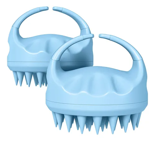 Masajeador De Cuero Cabelludo Y Cepillo Para Champú 2-pack F