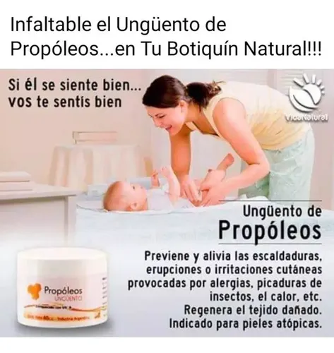 Crema Vida Natural Con Propóleos Cicatrizante Y Regenerativa