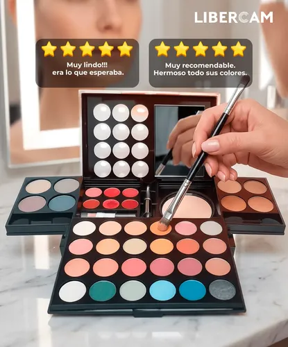 Set Maquillaje Completo 39 Colores Paleta De Sombras