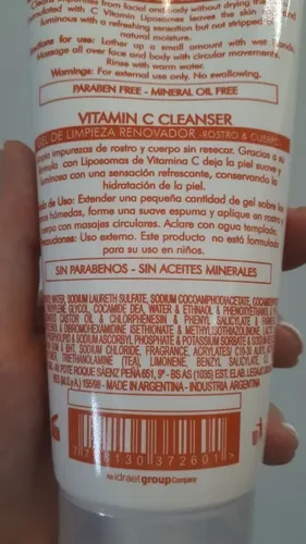 Idraet Vitamina C Cleanser Gel De Limpieza Renovador 180ml