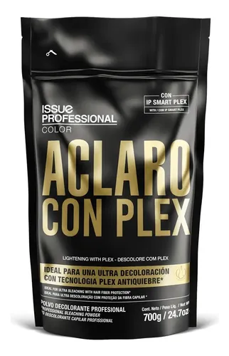 Polvo Decolorante Issue Aclaro Con Plex Antiquiebre 700gr X2