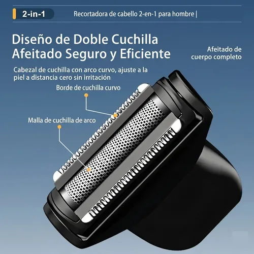 Máquina Corta Pelo y Barba Recargable Inalámbrica con Pantalla LED de Importadora Uli