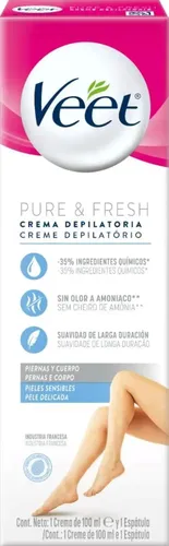 Crema Depilatoria Facial Veet X 100ml Piel Sensible