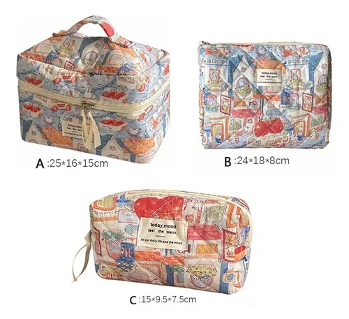 Cw Bolsa De Maquillaje Con Estampado De Animales Y Dibujos