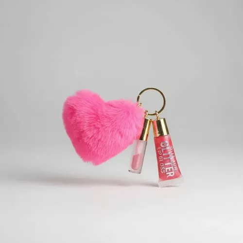 Bálsamo Labial Labios Corazón Llavero Nuevo Cute Rosa Pro