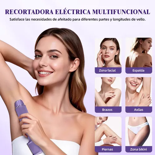 W Depiladora Eléctrica 2 En 1 Para Mujer, Resistente Al M
