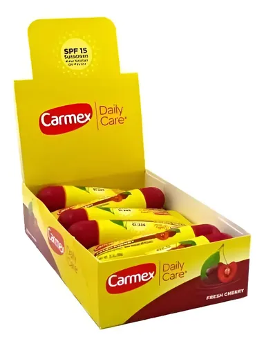 Bálsamo Labial Carmex Cherry Pomo X 12 Unidades Solo Envío