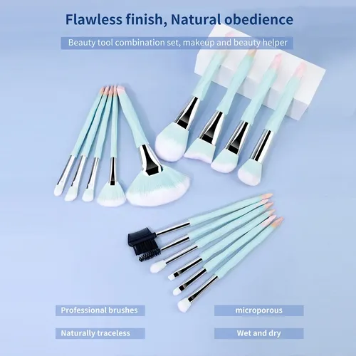 Set De 24 Brochas De Maquillaje Y Limpieza Facial