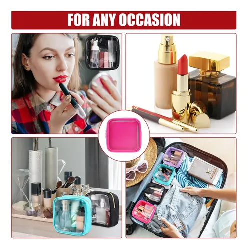 Bolsa De Maquillaje Hushee De Nailon Transparente Para Mujer