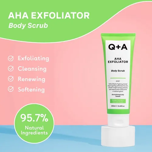 Exfoliante Corporal Q+a Aha Con Ácido Láctico Y Ácido Glicól