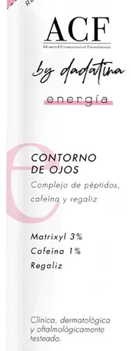Acf Dadatina Energía Crema Contorno De Ojos Recarga Refill