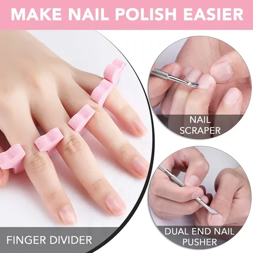 Removedor De Esmalte De Uñas De Gel, Paquete De 3