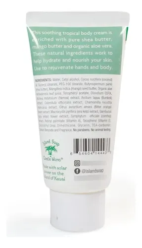 Crema Corporal Island Soap & Candle Works Con Manteca De Kar