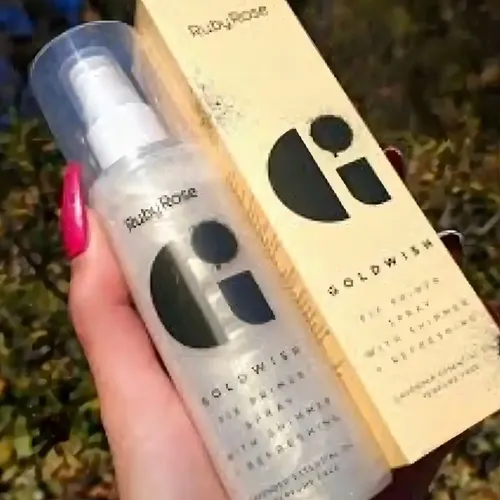 Primer Fijador Goldwish Refrescante Ruby Rose Vegano Gold