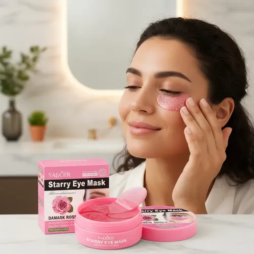 Mascarilla Sadoer Colágeno Contorno Ojos Damask Rose 60unids