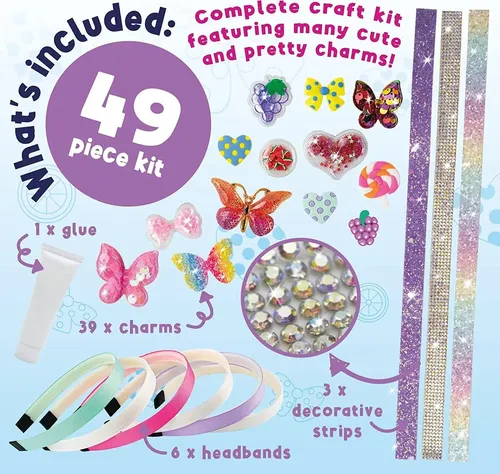 Diadema De Bricolaje Para El Pelo, Mariquita Morada, Para Ni