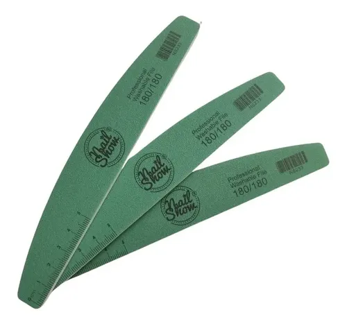 Lima Nail Show 180/180 Lavable X 3u Esculpidas Manicuria