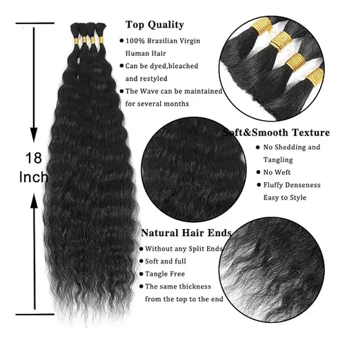 Aivico Extensiones Cabello Humano Super Wave 100% Virgen