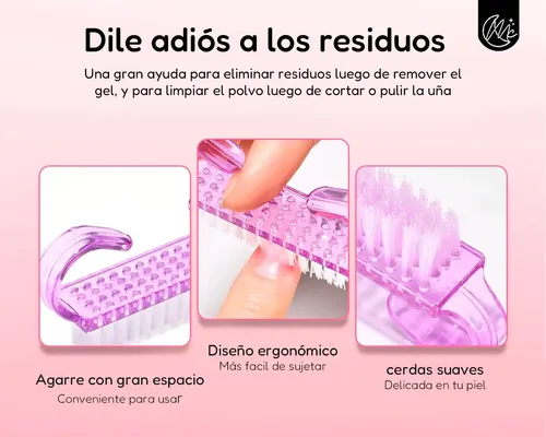 Kit Removedor Esmalte Soft Gel Uñas Semipermanente Manicura