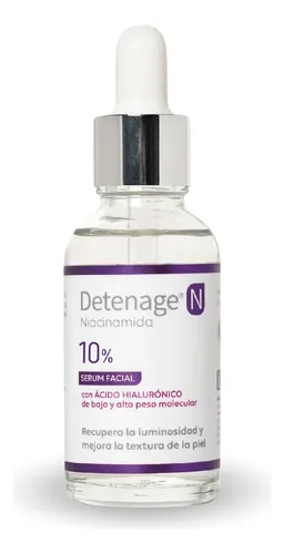 Detenage® N Serum Facial. Niacinamida Al 10%. Acido Hialurón