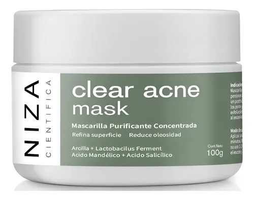 Clear Acne Mask Mascarilla Piel Grasa X100 Niza