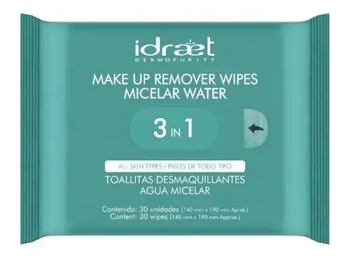 Toallitas Desmaquillantes De Agua Micelar 30u Idraet