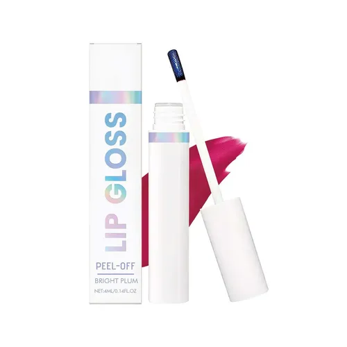 Tinte Labial Exfoliante, Hidratante Y Brillante, Fácil De Ap Bright Plum