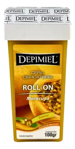 Cera Depilatoria Descartable Roll On Maracuyá Depimiel 100g